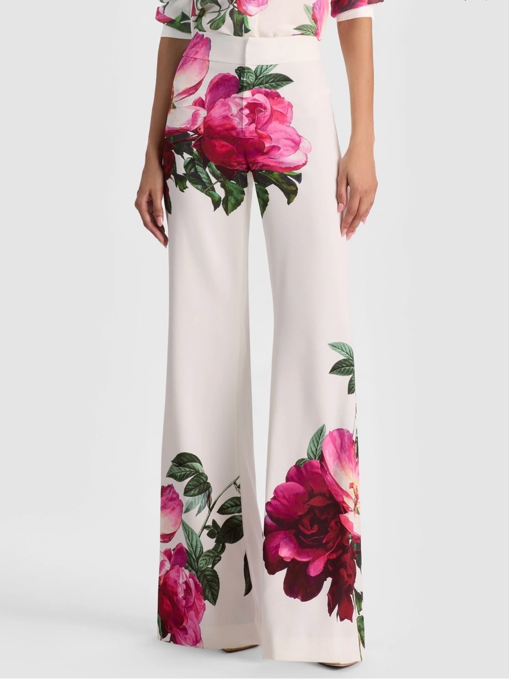 Alice + Olivia Andrew Empress Bloom Bootcut Trousers Pants NWT Size 14 MSRP $395